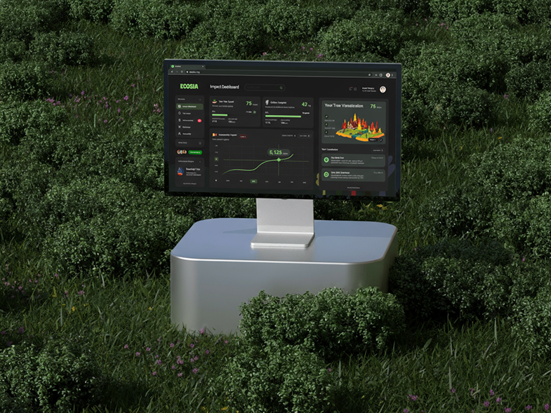 Gamified Ecosia impact dashboard preview